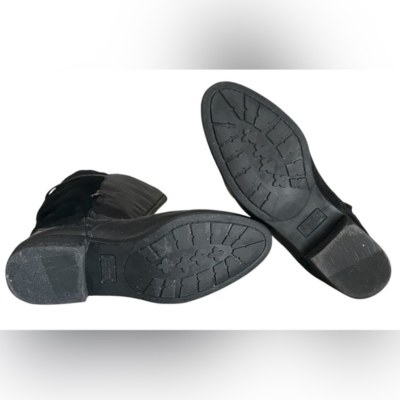 Sam Edelman Tall Black Leather and Suede Women's Patton Riding Boots Size 8.5 - Picture 9 of 16